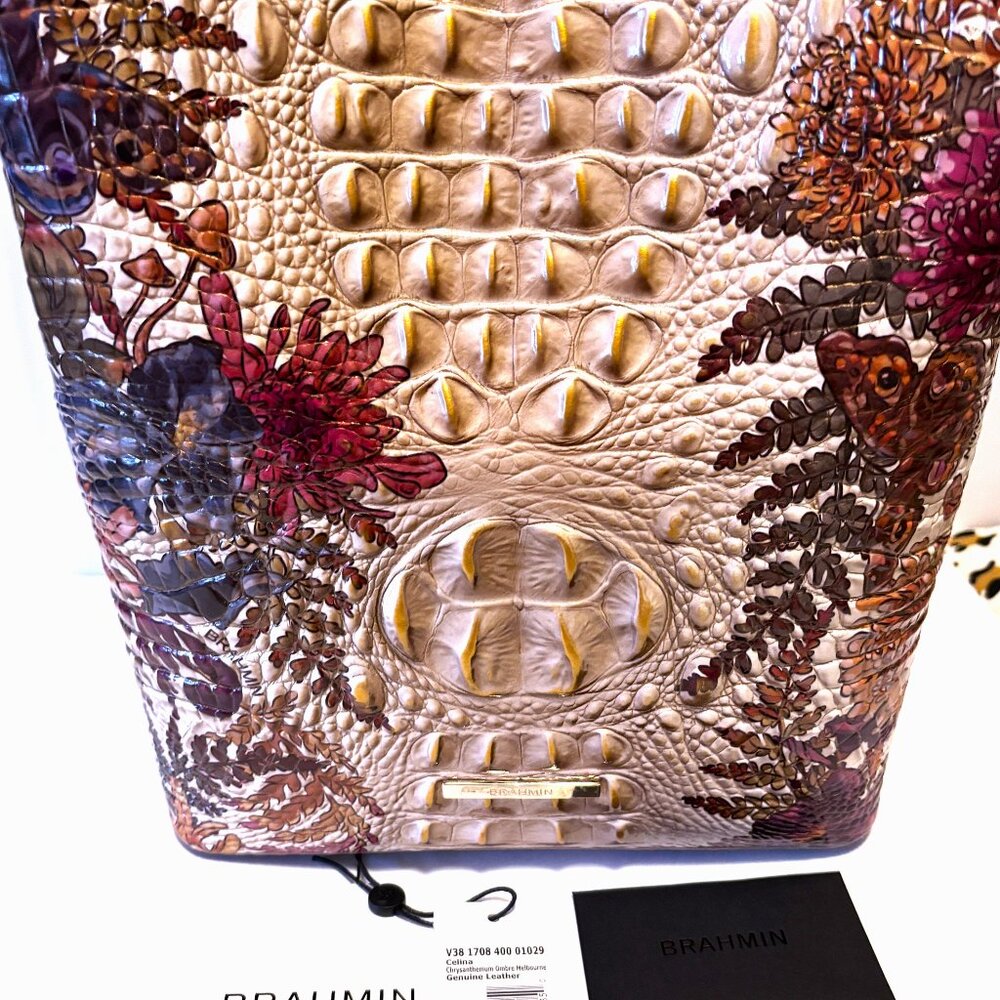 Brahmin Celina - Chrysanthemum Ombre Melbourne Bucket Bag - Picture 2 of 8